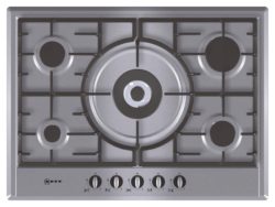 Neff T25S56N0GB Gas Hob - Stainless Steel.